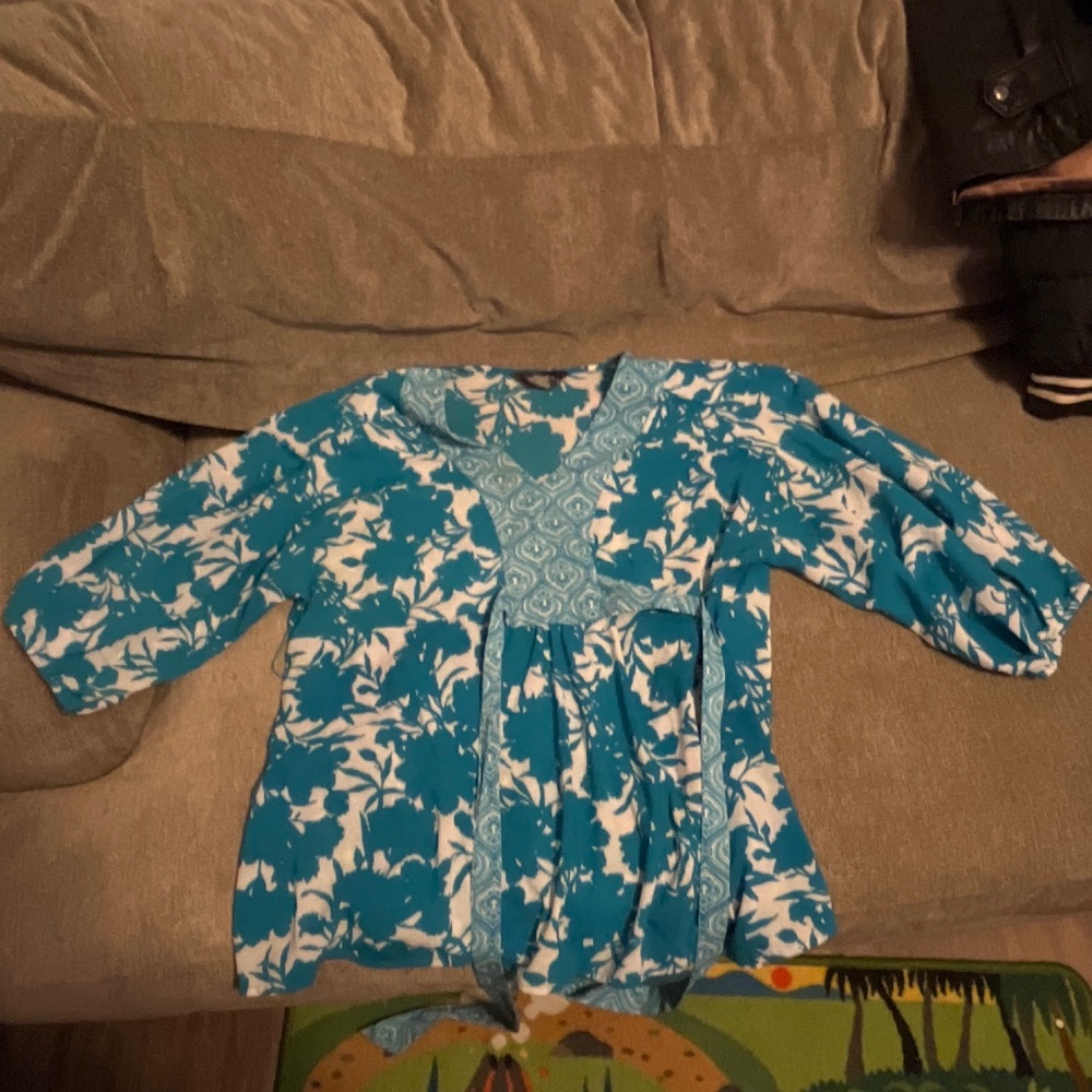 Large Blue Blouse